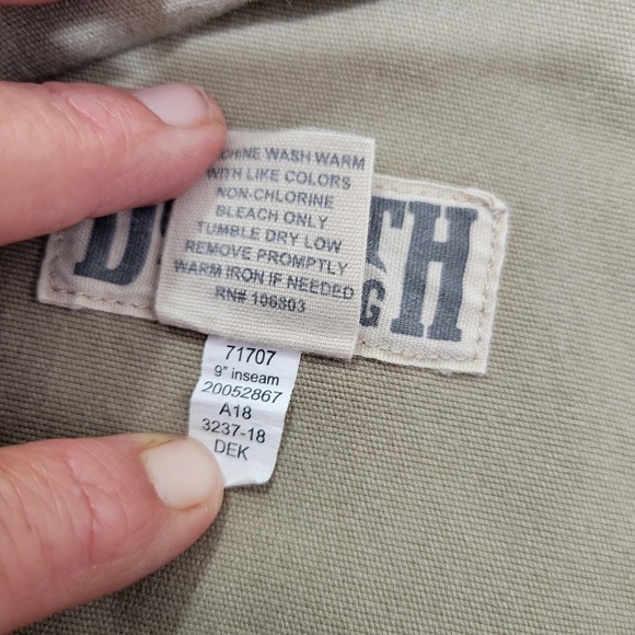 Duluth Trading Flex Fire Hose Cargo Shorts Mens 42 Tan Relaxed Fit Work Heavy - Picture 9 of 11